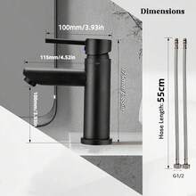 Cloakroom Modern Bathroom Basin Sink Mono  Mixer Tap Waste - 175 X 115 mm - View 9