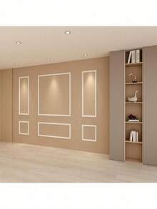 1pc 100cm/200cm/300cm Peel And Stick Self-Adhesive Wall Decorative Trim, Flexible Self-Adhesive Decorative Line, Suitable For Mirror Frames, Cabinet Doors And Home Decor - A - View 5