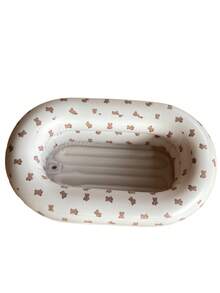 1pc Inflatable Baby Bathtub, Designed For Children, Attractive, Made Of PVC Material, Lightweight And Foldable, Perfect For Travel - Multicolor - View 7