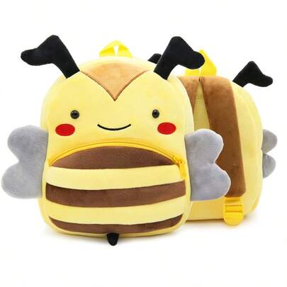 Cute Animal Dinosaur Kids Backpack, Small Excavator Lightweight Plush Backpack, Kindergarten Early Education Bag, Plush Animal Cartoon Mini Travel Bag, 1pc