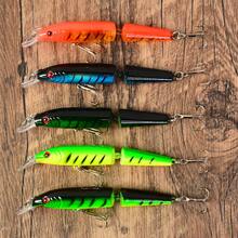 5pcs 2-Section Multi-Jointed Floating Lure Set, Long Lip Bionic Hard Bait, Saltwater Freshwater Bass & Pike Fishing Lure Combo - Multicolor - View 1