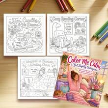 A Comfortable And Cozy Coloring Book With 24 Pages Of Peaceful Doodle Patterns, Helps Relax The Mind, Suitable As A Gift For Women, Applicable For Back To School, Halloween Gifts, Mindfulness Meditation And Other Occasions. - Cozy Coloring Book - View 4