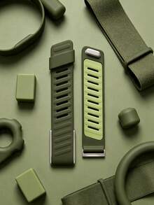 5.0/MG SportFlex – ECG Wrist Band, Soft-Touch Silicone, Waterproof And Sweatproof, 5.0 Compatible - Olive Green - View 4