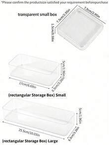26/20/16/10/5pcs Transparent Nail Art Storage Box, Fake Nail Storage Box, Nail Tip Storage Box, Nail Art Display Box, Artificial Nail Storage Box, Nail Art Tool Storage Box, Travel Storage Box, Desktop Storage Box, Vanity Accessories, Jewelry Box, Cosmetic Storage Box - Multicolor - View 6