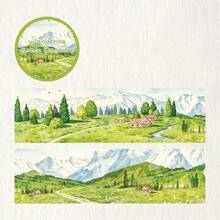 1pc/6pcs Qingye Manxing Series Washi Tape, High Aesthetic Value Scrapbooking Decorative Tape For Scene Creation And Collage - Multicolor - View 15