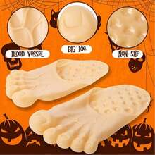 Funny Giant Toe Slippers, Prank Big Foot Shoes, Barefoot Immortal, (Fits Size 38-41) Foot Shoes, Cosplay Giant Foot Props, Sandals, Beach Shoes, Big Toe Giant Foot - Multi-color - View 6