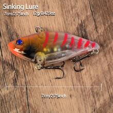 6pcs VIB Lure Set, Vibrating Reflective Hard Baits, Freshwater Long Cast Fishing Lures For Bass And Perch - Multicolor - View 2