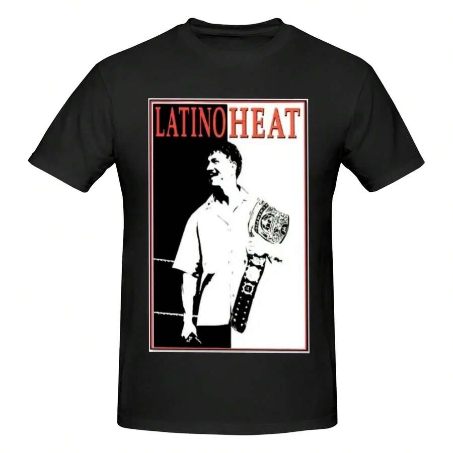 LATINO HEAT Music T-Shirt Men Cotton Tops Funny Round Neck Short Sleeve 42842 - 款式 - 查看 1