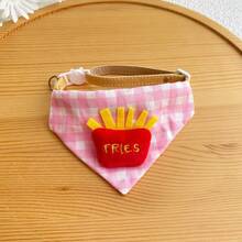 1pc Cartoon Yellow Duck Pet Bandana, Triangle Scarf, Suitable For Dogs And Cats, Cute Plaid Collar Accessory, Adjustable And Lightweight, Multiple Colors Available – Perfect For Daily Wear, Home Photo Props, Small Pet Gift - Multicolor - View 12