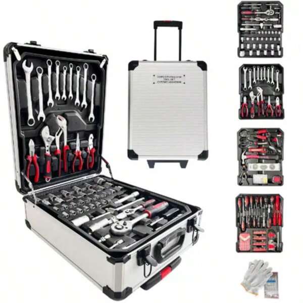 115pcs Professional Car Repair Tool Set: Portable, Durable And Easy To Use Ratchet Wrench Set - Suitable For Car, Boat, Motorcycle Repair, Home Industrial Maintenance - With Storage Box