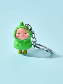 Creative Cute Adorable Funny 3D Pig Raincoat, Watermelon Pig, Milk Pig, Backpack Pig, Keychain Pendant Cartoon Key Chain Car Keychain Bag Charm Decoration Souvenir Holiday Small Gift - Multicolor - View 12