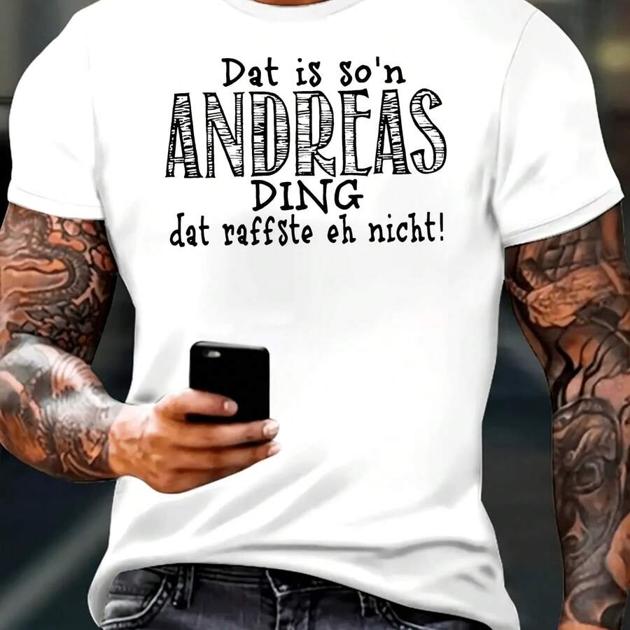Andrés Men's Summer Short Sleeve T-Shirt - 款式 - 查看 1