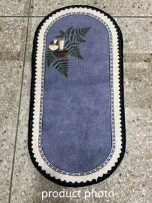 1 pieza Alfombra decorativa minimalista de hongo gris oscuro, decoración de dormitorio, alfombra pequeña, alfombra, decoración del hogar, alfombra de sala de estar, alfombra pequeña de sala de estar, alfombra de dormitorio, decoración del hogar de sala de estar, alfombra para exteriores, alfombra lavable, regalo de graduación - Hongo gris oscuro - Ver 4