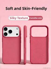 Luxury Soft Silicone Phone Case, Compatible With IPhone 17 Pro Max/16 Pro/15 Plus/14/13/12/11, Skin-Friendly Texture, Anti-Fingerprint, Shockproof And Drop Protection Case - Ash Gray - View 11