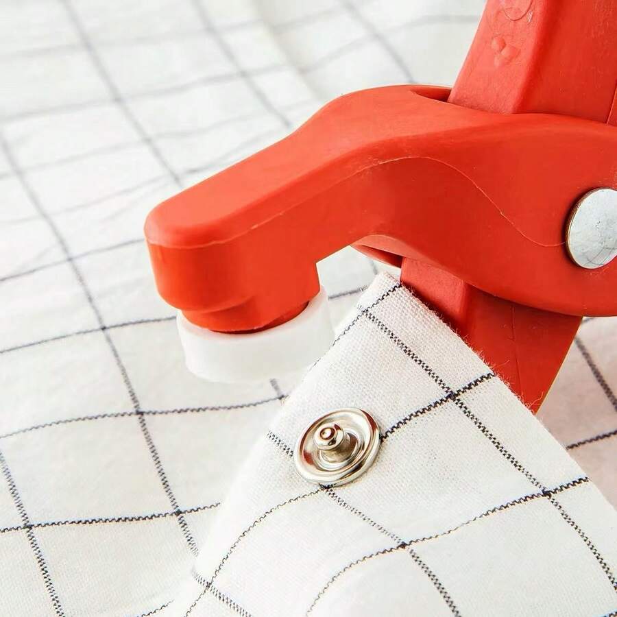 5-Claw Snap Button Installation Tool Set, Clothing Button Repair Kit, Suitable For DIY Crafts, Fabrics, Clothing And Bags, Includes Snap Button Tools, No-Sew Buttons, Easy To Install - Multiple Styles - View 1