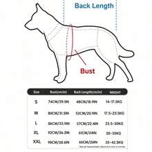 1pc Pet Plaid Dress, Cute Dress For Golden Retriever, Samoyed, Labrador Large Dogs - Light Grey - View 2