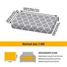 1pc Printed S/M/L Elastic Sofa Cushion Cover, Sofa Seat Cushion Protector, Suitable For Modern Daily Use And Bathroom - Multicolor - View 15