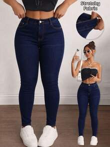 Women Jeans - 深藍 - 查看 1