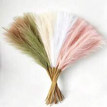 5/15pcs Artificial Reed Grass, Fluffy Faux Flowers, Beige, Brown, Artificial Reeds, Faux Reed Grass, Suitable For Home Farmhouse Decor, Bohemian Style Decor, Faux Flower Artificial Reed Decor, Vase Filler, Room Decor, Wedding Centerpiece Decor - B - View 19