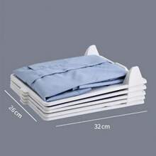 1pc Slouchy Wardrobe Storage Folding Board Shirt Pants Organizer Anti-Wrinkle Home Drawer-Style Multi-Layer Rack Closet Organization Essentials For Bedroom Clothing Arrangement System - View 3