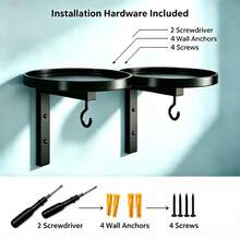 Wall-Mounted Bird Bath With Hook, Metal Outdoor Bird Bath Tray, Suitable For Garden, Yard, Patio, Fence, Wall, Attracts Wild Birds, Easy To Install - Bird Feeder - View 12