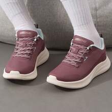 Skechers Women's Mesh Patchwork Comfortable Lightweight Cushioned Walking Shoes For Daily Commute And Work - Mauve Purple - View 5