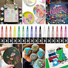 12-60 Colors Acrylic Paint Marker Set, Soft Tip, Non-Bleeding, Suitable For Painting, Doodling And Layering, Applicable To Stone, Glass, Ceramic, Metal, Wood And Other Materials, Perfect Gift For Friends, Back To School Gift, DIY Crafts - Multiple Styles - View 8