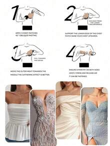 1pc Apricot Convertible Self-Adhesive Bra, Halter Neck Invisible Lift & Push-Up Styles, Suitable For Party/Wedding/Event Low-Cut Dresses, Enhances Bust For Small Chest, Women's Lingerie Accessory - Thick Version - View 6