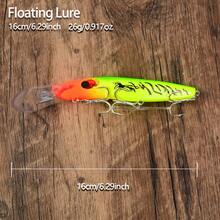 10pcs Long Lip Deep Diving Minnow Lure Set, Heavy Weight Floating Hard Bait, Saltwater Deep Water Fishing Lures For Bass And Grouper - Multicolor - View 2