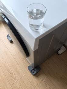4件組通用家用踏板支架，靜音防滑，適用於洗衣機、冰箱及其他類似電器，含吸震腳墊與可移動平台/踏板墊，家居配件，洗衣機墊 - 多色 - 查看 6