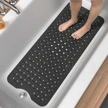 Black Non-Slip Bathtub Mat 101 * 40 Cm, Extra Long, Anti-Slip Shower Mat For Bathtub And Shower - 1pc - View 10