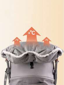 Autumn/Winter Baby Stroller Warm Gloves, Protective Cold-Proof Thermal Lined Thickened Handle Covers - Multicolor - View 6