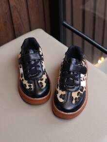 Infant Fashion New Style Sneakers Leopard Print Design - Brown - View 4