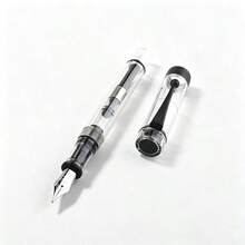 Vintage Clear Demo Fountain Pen Jinhao 100 Visible Ink Window Metal Nib Stationery Gift For Student Business Men - 100 - View 11