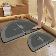 1pc Waterproof Anti-Slip Bathroom Mat, Bathroom Or Kitchen Rug, Quick Dry, Suitable For Hallway, Bedside, Shower Room, Laundry Room And Entryway. Perfect For Holiday Gifts And Family Gatherings. Essential Non-Slip Decor For Halloween Or Christmas Home Parties - Multicolor - View 2