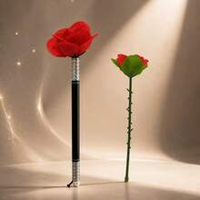 Rose Magic Costume Set, Magic Wand Transforming Flower, Folding Rose, Empty Hand Rose Transformation, Visual Magic Trick, Close-Up Magic Performance, Suitable For Party, Valentine's Day, Surprise Magic Props - Multicolor - View 8