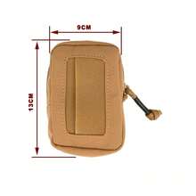Bolsa desechable para guantes, bolsa de nailon para cinturón de servicio, bolsa para guantes EMT, bolsa de accesorios Molle, bolsaáctica de caza, accesorios. SXOO - Negro - Ver 3