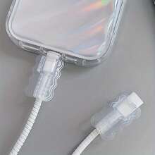 1/5/10/20件組 熱塑性聚氨酯 (TPU) 電纜保護套，電纜保護配件，無需電池，適用於手機數據線 - A - 查看 4