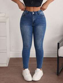 Women Jeans - Dark Wash - View 2
