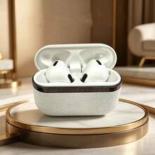 Auriculares inalámbricos Bluetooth 5.3, bajos mejorados, compatibilidad universal, diseño antideslizante de cuero, llamadas HD, regalo para vacaciones - Ver 1