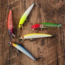 5pcs Mini Sinking Minnow Lure Set, Bionic Hard Bait, Freshwater Stream Bass Fishing Lure Combo - Multicolor - View 4