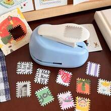 1 Pc Stamp Embossing Tool, Stamp Planner Hole Punch, Creative Handmade Embossing Tool, Scrapbooking Material Collection Tool - Multicolor - View 3