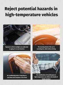 Car Folding Heat Insulation Sunshade Umbrella For Front Windshield, Summer Car Sun Protection Accessory, Umbrella Design, Provides Instant Heat Insulation Protection, Easy To Store, Quick Installation - B - View 5