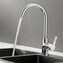 Kitchen Sink Mixer Taps Swivel Spout Single Lever Tap Mono  Faucet Modern - 1 - View 1
