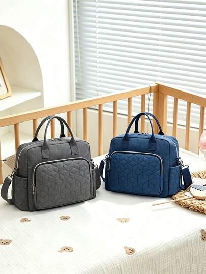 Oxford Diaper Bag Diaper Tote For Mom And Dad, Large Capacity Baby Bag Changing Bag Nappy Bag, Hospital Bag Maternity Bag For NewBorn Boys & Girls