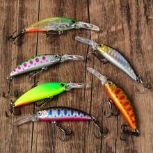 6pcs Long Lip Sinking Minnow Lure Set, Deep Diving Bionic Hard Bait, Stream Trout Bass Fishing Lure Combination - Multicolor - View 3