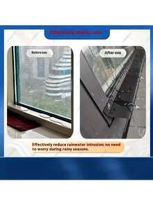 78.74-Inch Long Waterproof Self-Adhesive Strip, Suitable For Window Glass Doors, Balcony Sliding Windproof And Soundproof Sealing, Household Rubber Weatherstrip - Durable, Easy To Install, Length, Weatherproof Solution | Stylish Weatherstrip | - A - View 7