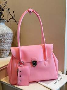 2026 New Summer Refreshing Underarm Large Bag For Women, Fashion PVC Jelly Tote Bag, Minimalist Commuter Shoulder Bag - Multicolor - View 5