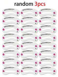 72/24pcs Eyebrow Shaping Template Set, Trimming Tools, Shaping Mold Makeup Set, Makeup And Styling Set, Eyebrow Shaping Set, 24 Eyebrow Templates, 3-Minute Quick Makeup Tool, Makeup Tool, Makeup And Styling Accessories - Multicolor - View 7