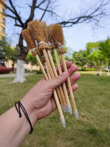 8支萬聖節木製掃帚筆，魔法書寫體驗飛天掃帚筆，巫師掃帚造型魔法書寫筆，適用於服裝主題派對道具、教室用品、禮品袋填充物，獨特創意文具禮物，巫師主題掃帚筆，萬聖節桌面裝飾，秋季萬聖節主題派對贈品，女巫派對禮物，萬聖節裝飾，萬聖節禮物，萬聖節裝飾，萬聖節禮物 - A - 查看 2